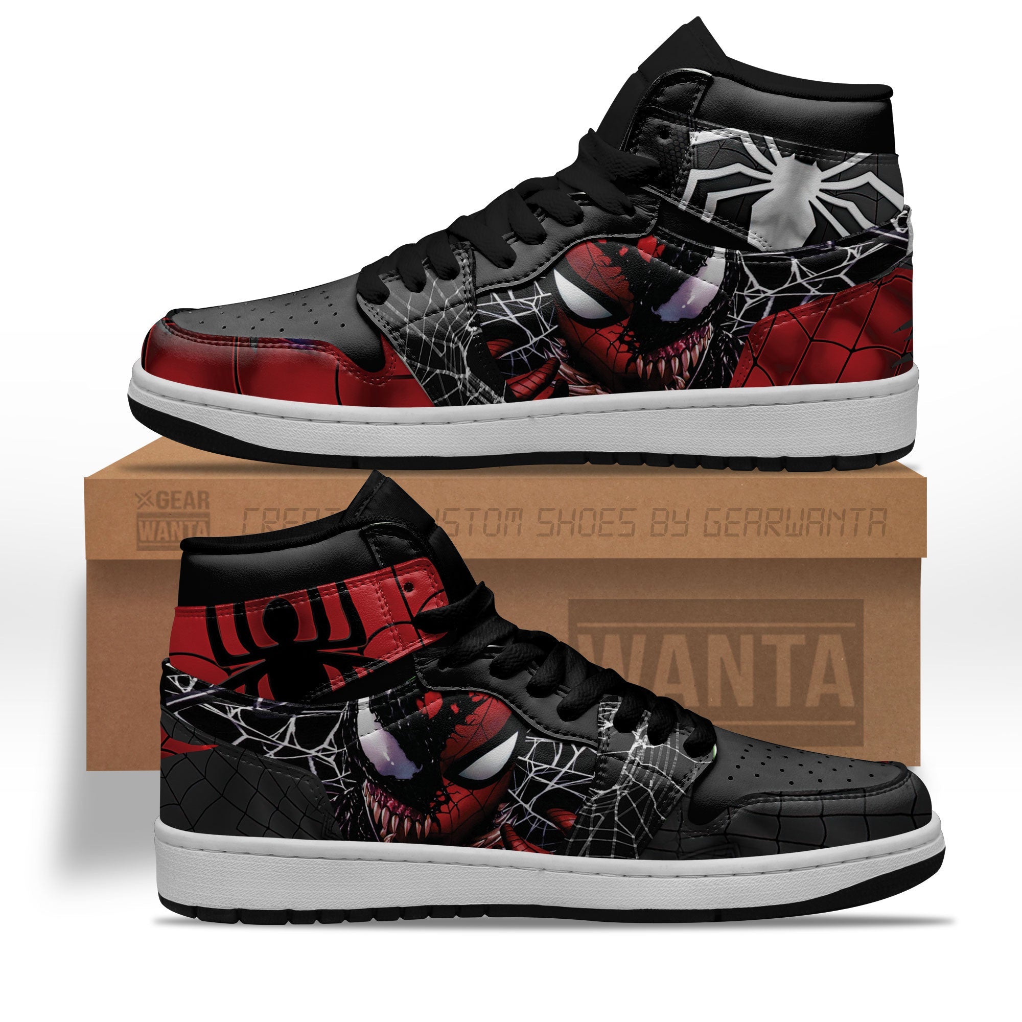 Venom AJ1 High Sneakers Shoes For Men And Women Calebmatthewhans