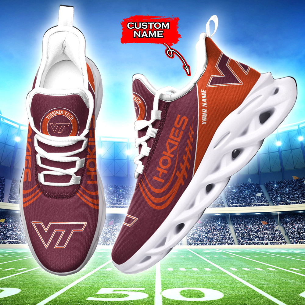 Virginia Tech Hokies NCAA Max Soul Shoes Sneakers For Men And Women Calebmatthewhans
