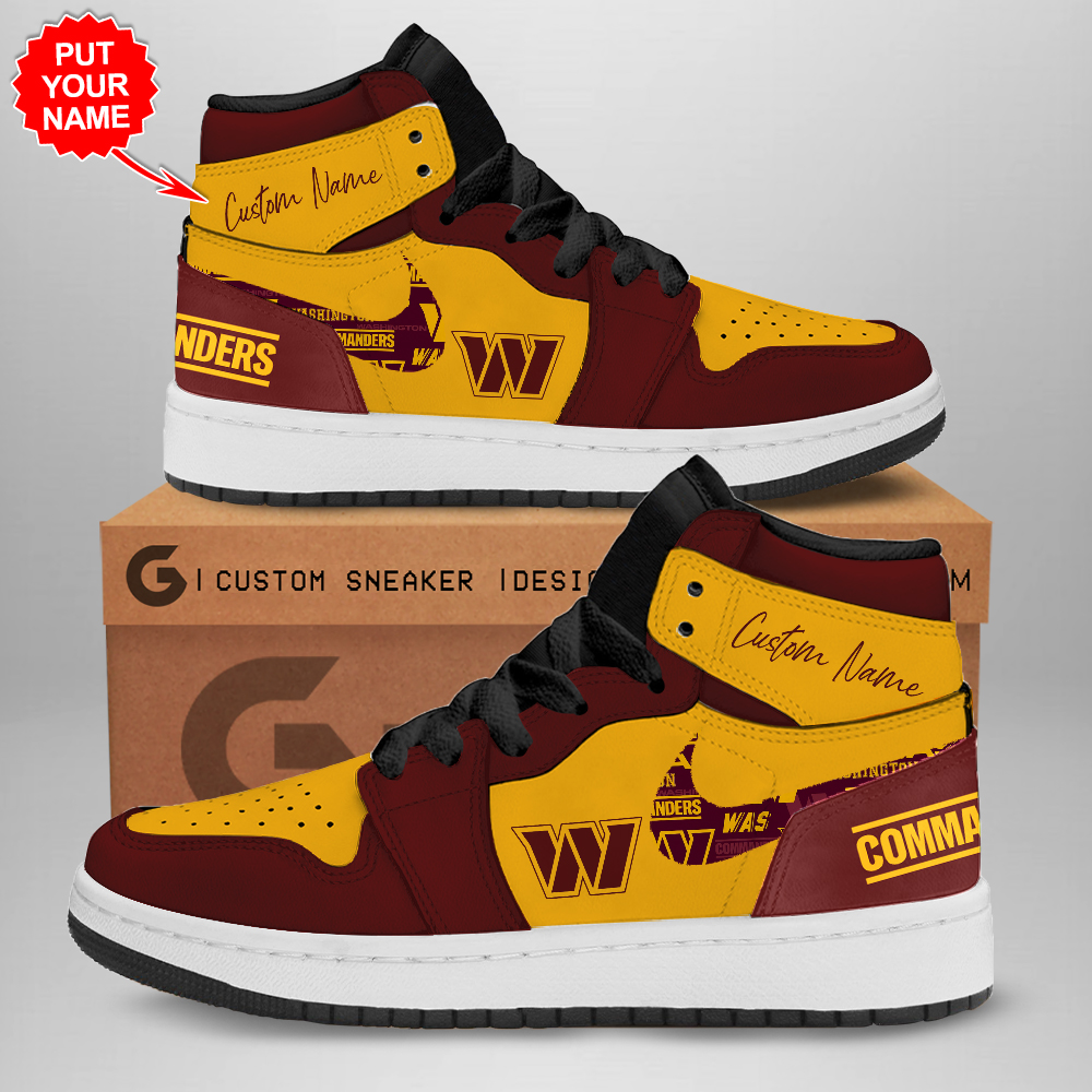 Washington Commanders AJ1 High Sneakers Shoes For Men And Women Calebmatthewhans
