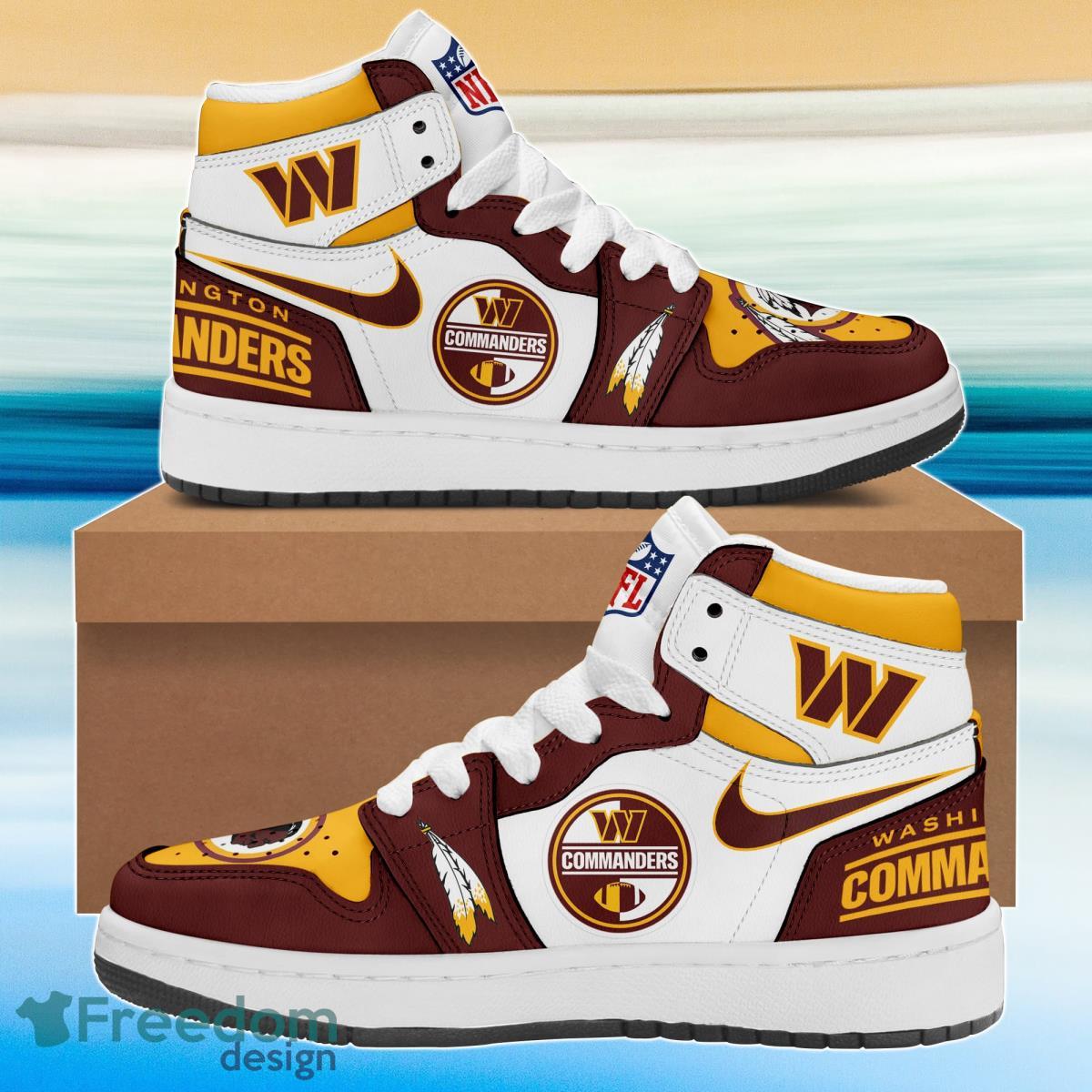 Washington Commanders AJ1 High Sneakers Shoes For Men And Women Calebmatthewhans