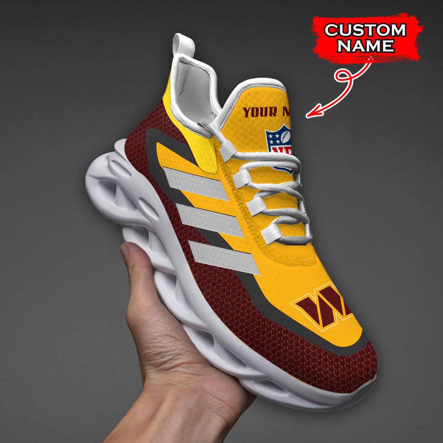 Washington Commanders NFL Max Soul Shoes Sneakers For Men And Women Calebmatthewhans