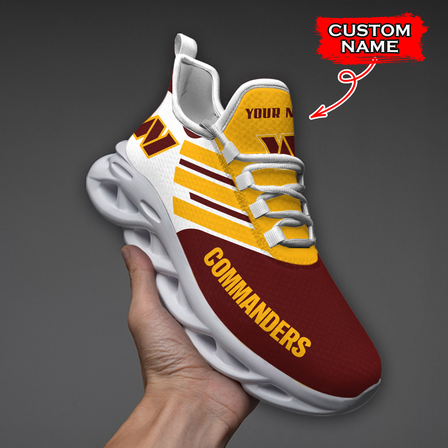 Washington Commanders NFL Max Soul Shoes Sneakers For Men And Women Calebmatthewhans