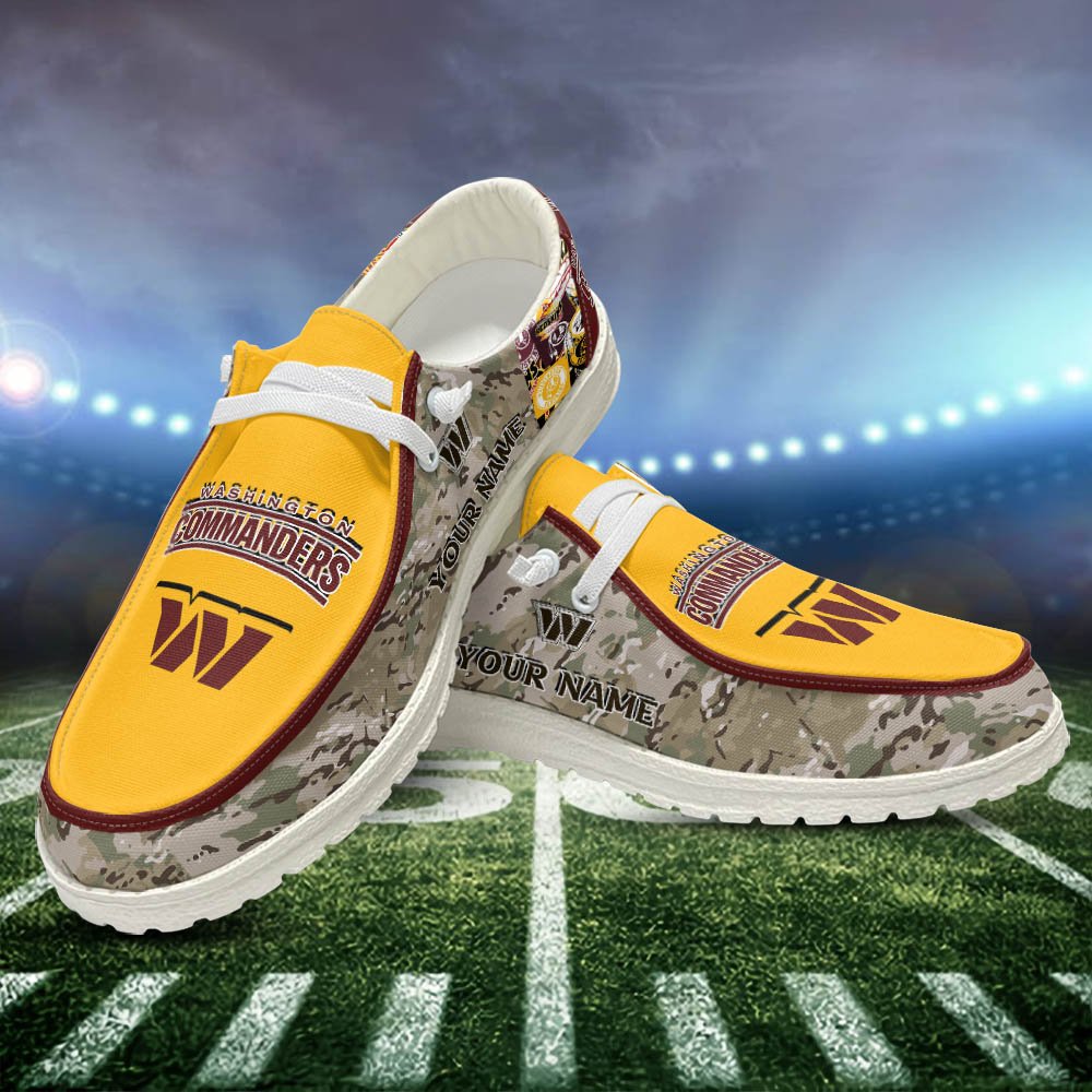 Washington Commanders Personalized Hey Dude Shoes For Men And Women Calebmatthewhans