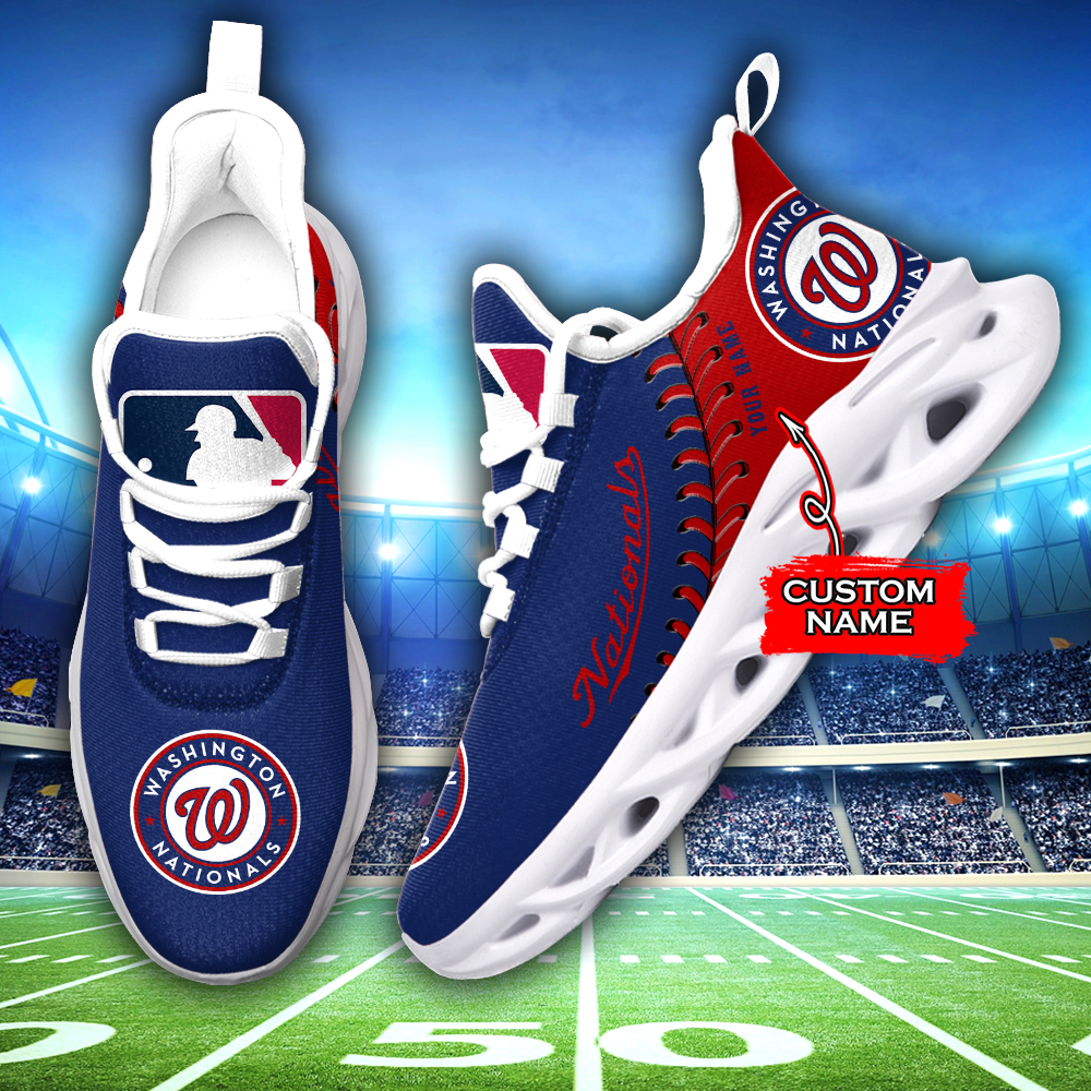 Washington Nationals MLB Max Soul Shoes Sneakers For Men And Women Calebmatthewhans