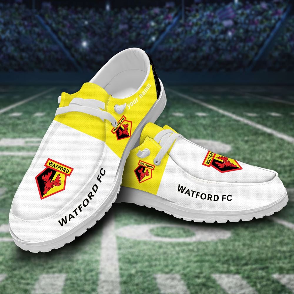 Watford Personalized Hey Dude Shoes For Men And Women Calebmatthewhans