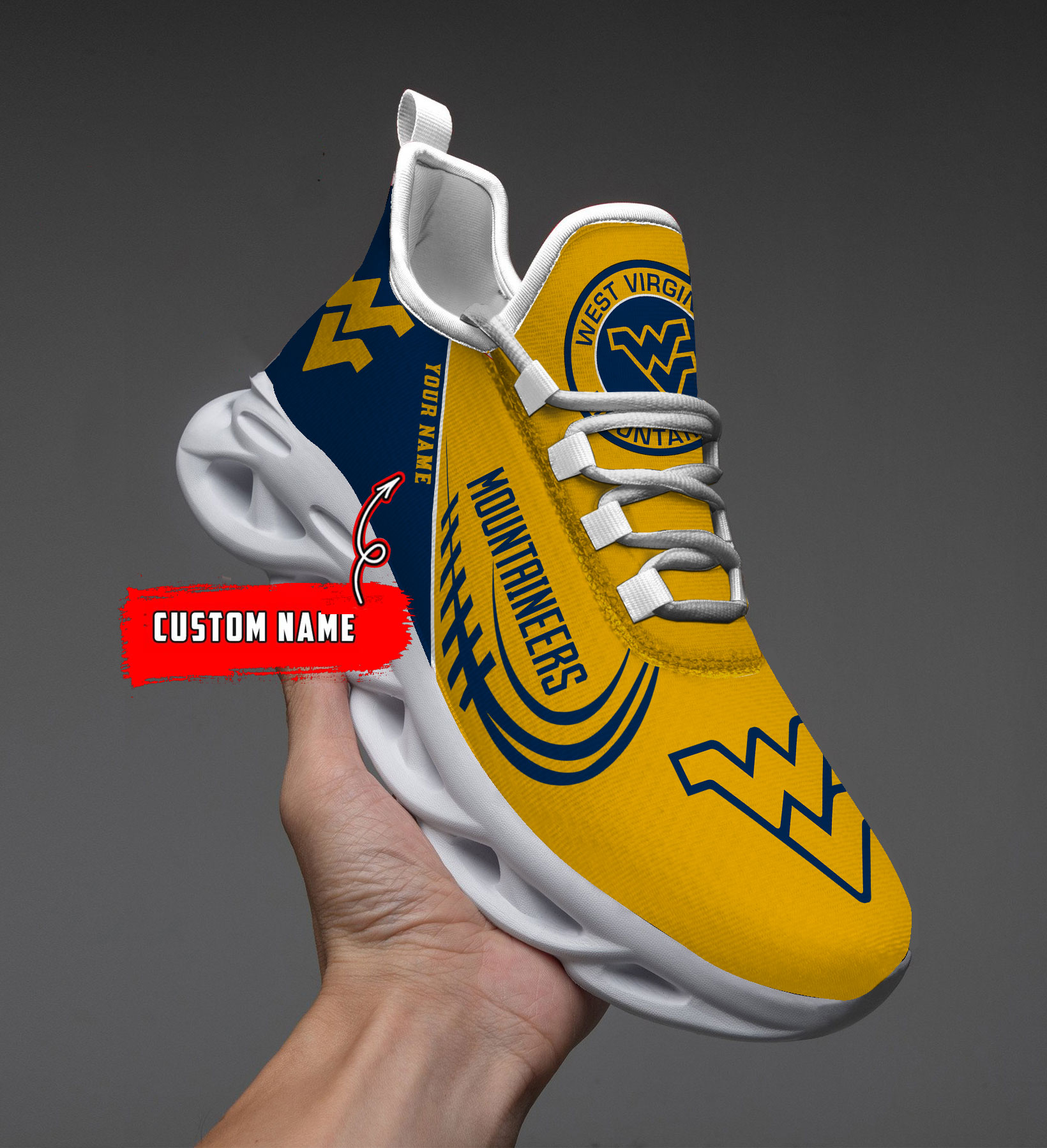 West Virginia Mountaineers NCAA Max Soul Shoes Sneakers For Men And Women Calebmatthewhans