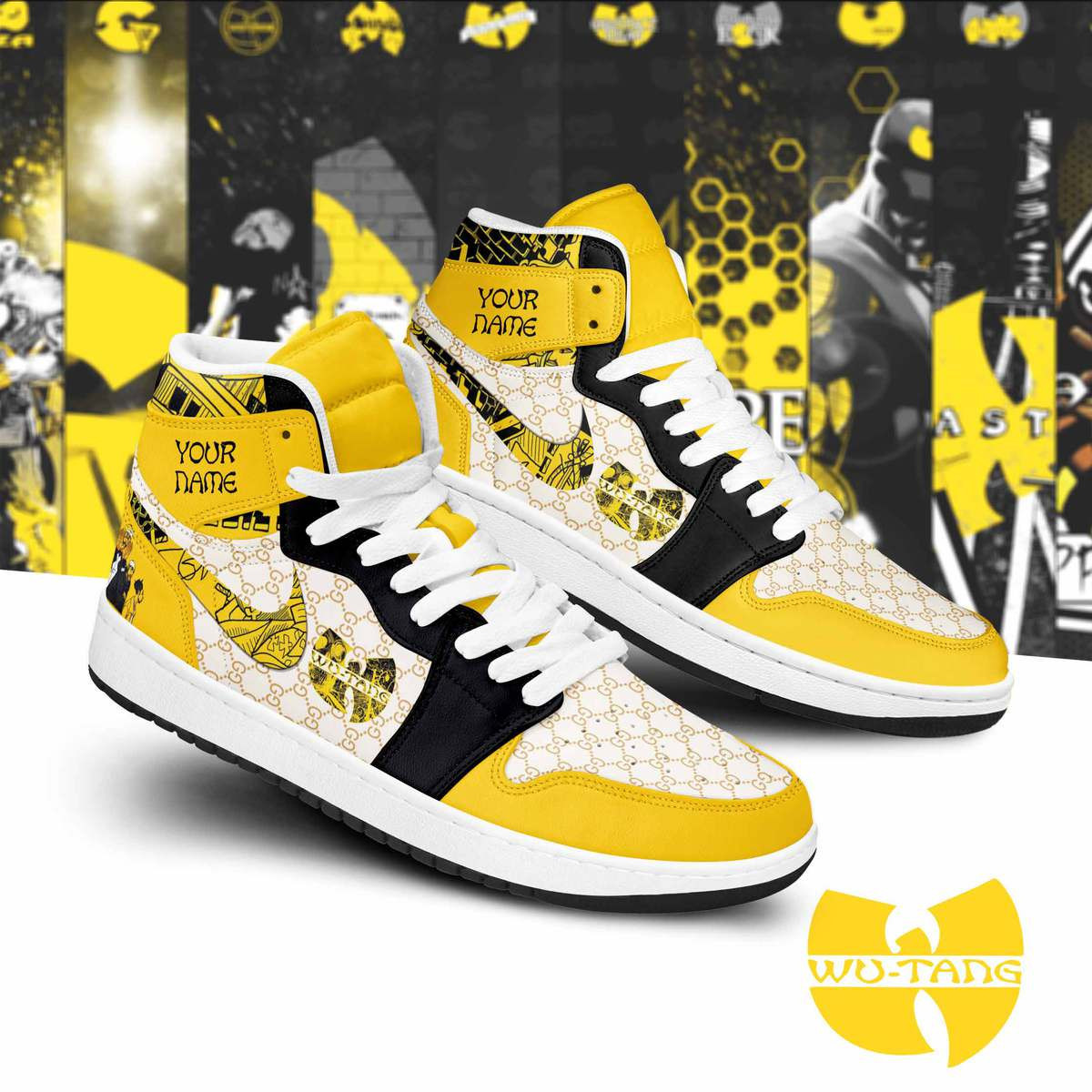 Wu Tang Clan AJ1 High Sneakers Shoes For Men And Women Calebmatthewhans