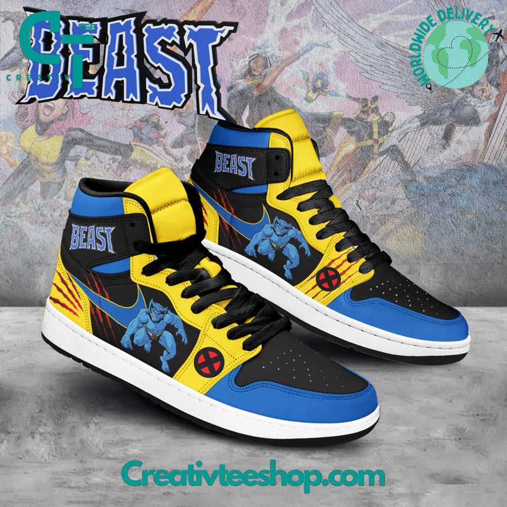 X-Men Beast AJ1 High Sneakers Shoes For Men And Women Calebmatthewhans