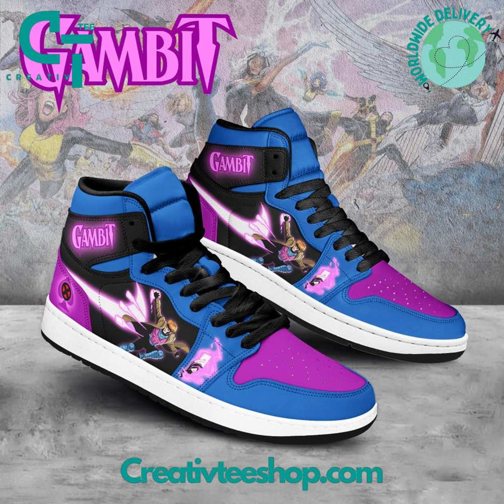 X-Men Gambit AJ1 High Sneakers Shoes For Men And Women Calebmatthewhans