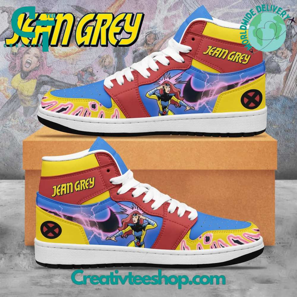X-Men Jean Grey AJ1 High Sneakers Shoes For Men And Women Calebmatthewhans