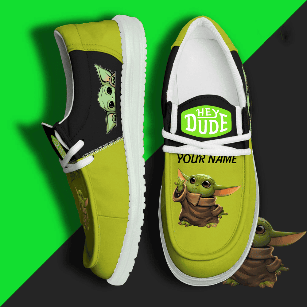 Yoda Personalized Hey Dude Shoes For Men And Women Calebmatthewhans
